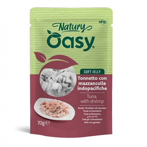 OASY Natury Soft Jelly Tuna with shrimp - nassfutter für Katzen - 70g - Fotogalerie 1