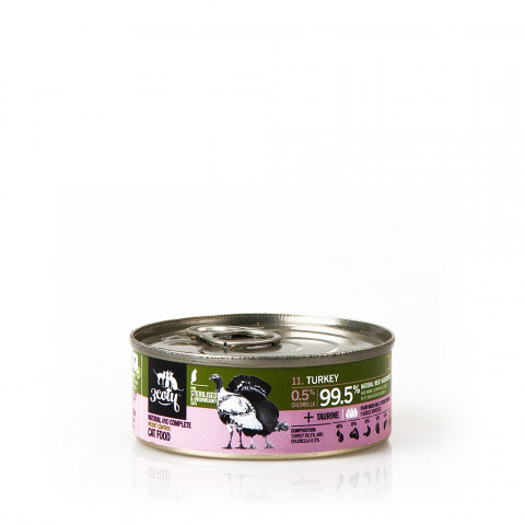 3COTY Turkey with chlorella Sterilised and overweight cats - nassfutter für Katzen - 24x80g - Fotogalerie 5