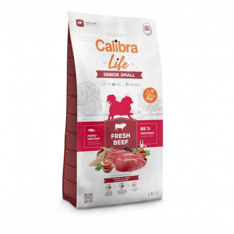 CALIBRA Dog Life Senior Small Fresh Beef - trockenfutter für Hunde - 1,5kg - Fotogalerie 1