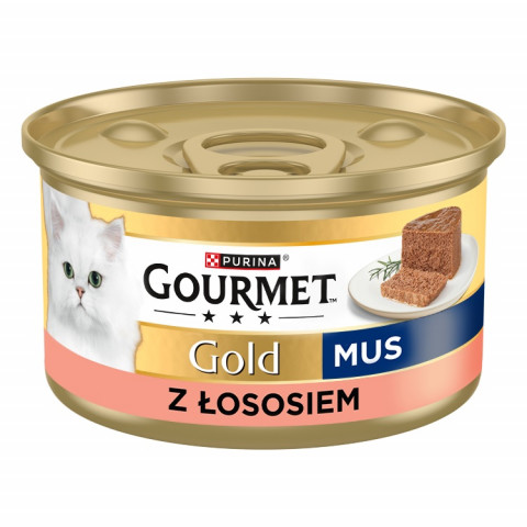 PURINA Gourmet Gold Mousse with salmon - nassfutter für Katzen - 85g - Fotogalerie 1