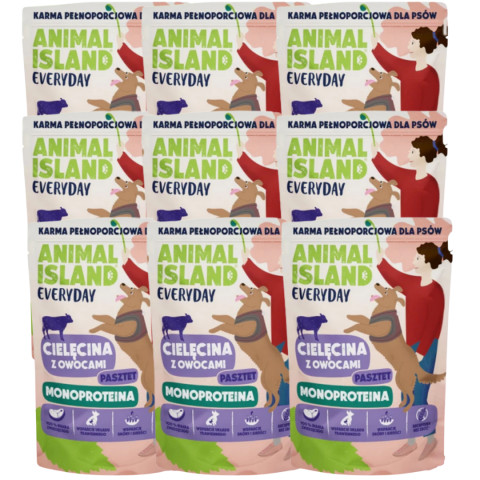 ANIMAL ISLAND Everyday Monoprotein Kalbfleisch - Nassfutter für Hunde - 9x300g - Fotogalerie 1