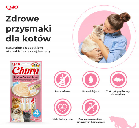 INABA Churu Thunfisch mit Lachs - Katze behandeln - 4x14 g - Fotogalerie 7