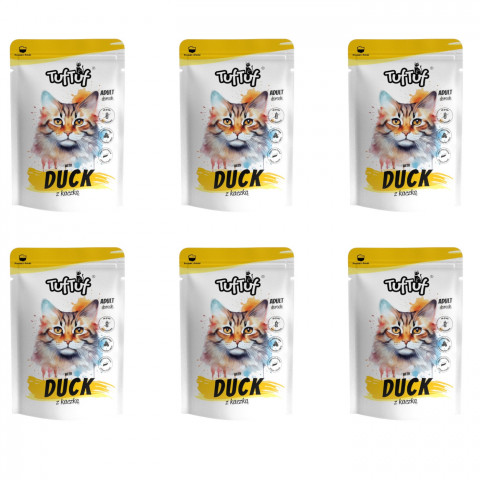 TUF TUF with duck - nassfutter für Katzen - 6x100g - Fotogalerie 1