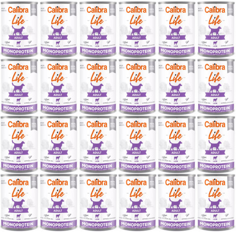 CALIBRA Dog Life Adult Monoprotein Lamm - Nassfutter für Hunde - 24x400g - Fotogalerie 1