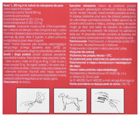FIPREX Parasitentropfen für Hunde L - 4 ml - Fotogalerie 2