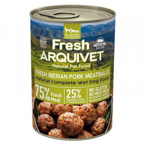 ARQUIVET Fresh Iberian Pork Meatballs - nassfutter für Hunde - 400g - Fotogalerie 1