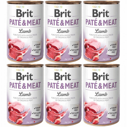BRIT Paté & Meat Lamm Nassfutter für Hunde - 6x400g - Fotogalerie 1
