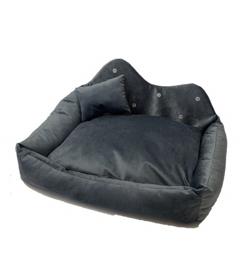 GO GIFT Prinz grau XL - Haustierbett - 60 x 45 x 10 cm - Fotogalerie 1