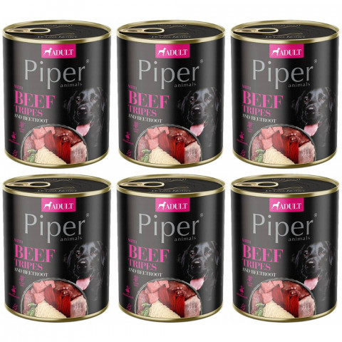 DOLINA NOTECI Piper Animals mit Rindermagen und Roter Bete - Nassfutter für Hunde - 6x800g - Fotogalerie 1