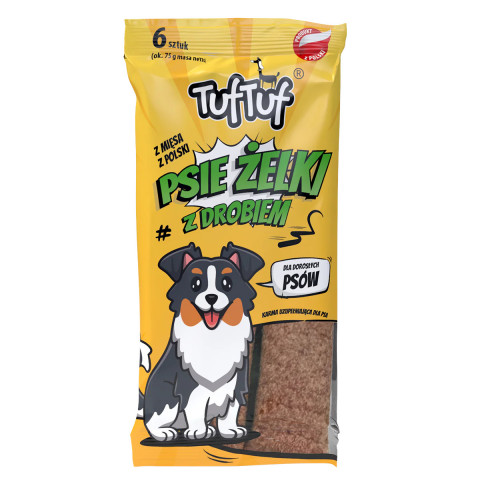 TUF TUF Hundegelee – Streifen MIX 3 Geschmacksrichtungen – Leckerli für Hunde – 12x75g - Fotogalerie 5