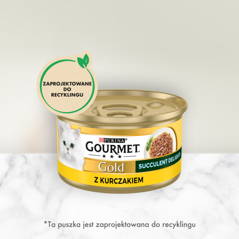 PURINA Gourmet Gold Succulent Delights Chicken - Nassfutter für Katzen - 85g - Fotogalerie 7