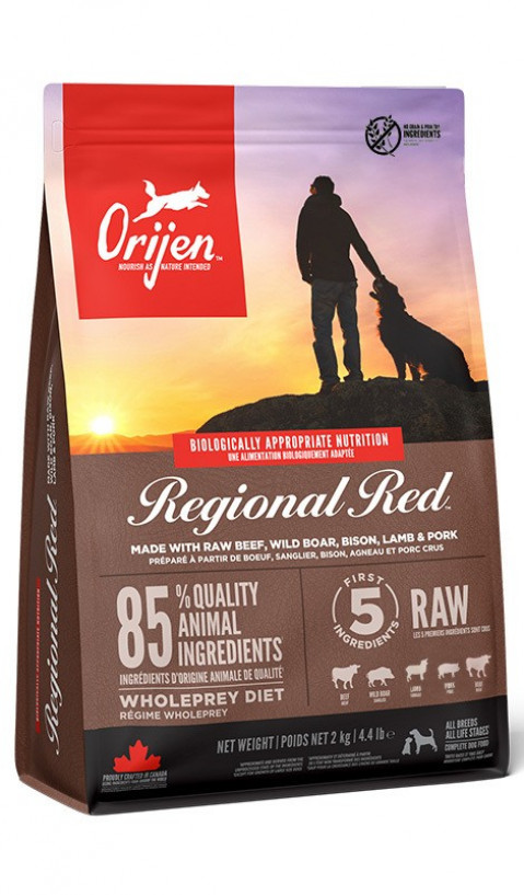 Orijen Regional Red 2 kg Adult Rind, Lamm, Schweinefleisch - Fotogalerie 1