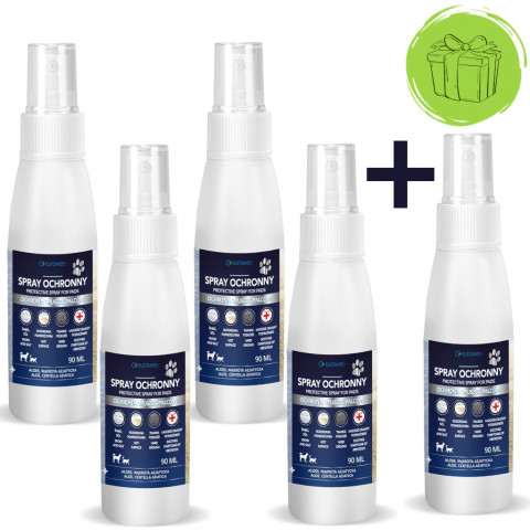 EUROWET Pfotenschutzspray für Hunde und Katzen - 90 ml - 4+1 GRATIS! - Fotogalerie 1