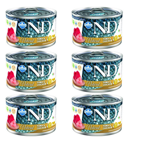 FARMINA N&D Cat Natural Thunfisch&Huhn- Nassfutter für Katzen - 6x140 g - Fotogalerie 1