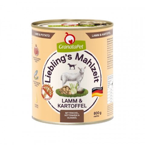 GRANATAPET Liebling's Mahlzeit MIX-GESCHMÄCKER - Nassfutter für Hunde - 24x800g - Fotogalerie 5