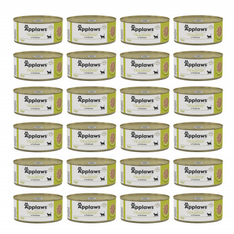 APPLAWS Tuna fillet with seaweed in broth - nassfutter für Katzen - 24x156g - Fotogalerie 1