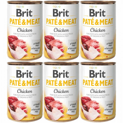 BRIT Paté & Meat Huhn - Nassfutter für Hunde - 6x400g - Fotogalerie 1