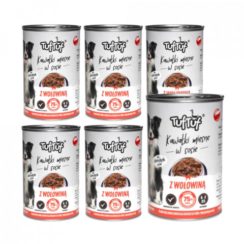 TUF TUF Meatballs mit Rindfleisch - Nassfutter für Hunde - 6x415g - Fotogalerie 1