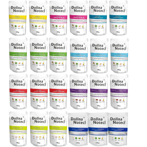 DOLINA NOTECI Premium MIX Geschmacksrichtungen - Nassfutter für Hunde - 24x150 g - Fotogalerie 1