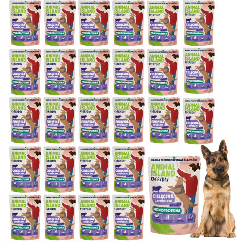 ANIMAL ISLAND Everyday Monoprotein Kalb - Nassfutter für Hunde - 27x300g - Fotogalerie 1