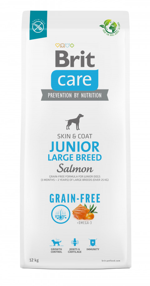 BRIT Care Junior Large Breed Salmon - Trockenfutter für Hunde - 12 kg - Fotogalerie 1