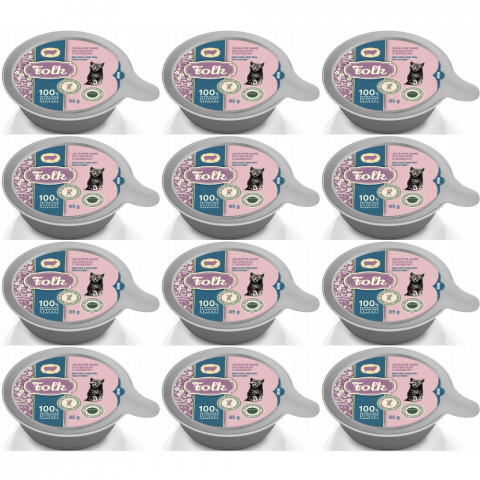 FOLK Kitten Zartes Gericht für Kitten mit Lamm – Nassfutter für Katzen – 12x85g - Fotogalerie 1