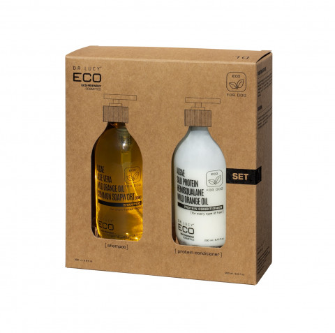 DR LUCY ECO SET SHAMPOO + CONDITIONER KURZES FELL - Fotogalerie 1