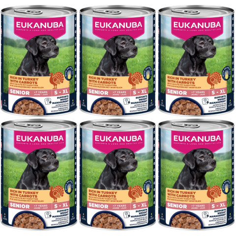 EUKANUBA Life Care Senior Reich an Truthahn und Karotte - Nassfutter für Hunde - 6x400g - Fotogalerie 1