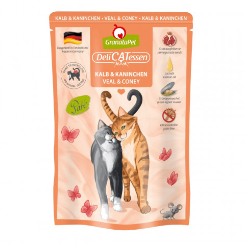 GRANATAPET DeliCATessen Veal and coney - nassfutter für Katzen - 85g - Fotogalerie 1