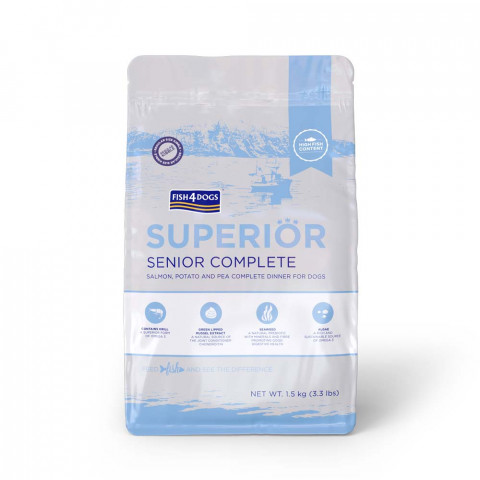 FISH4DOGS Superior Senior S Salmon - trockenfutter für Hunde - 1,5kg - Fotogalerie 1