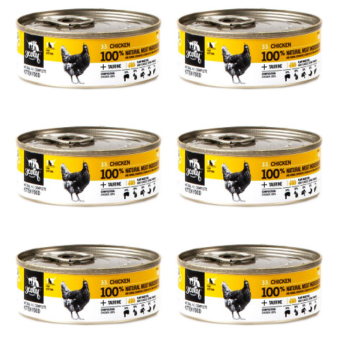 3COTY Chicken For kittens - nassfutter für Katzen - 6x80g - Fotogalerie 1