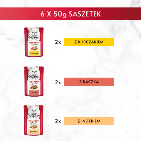 GOURMET Mon Petit Poultry Mix - Katzen Nassfutter - 6 x 50 g - Fotogalerie 11
