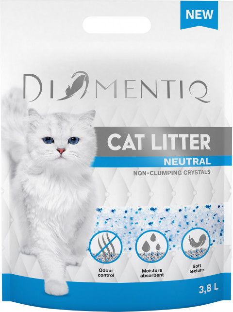 DIAMENTIQ Neutral – neutrales Katzenstreu – 5×3,8 l - Fotogalerie 6