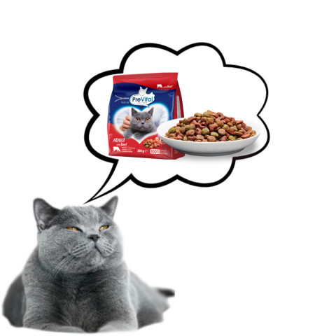 PREVITAL Adult Beef - trockenfutter für Katzen - 300g - Fotogalerie 7