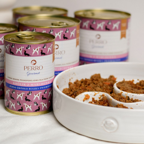 PERRO Gourmet Rabbit with carrot - Nassfutter für Hunde - 400g - Fotogalerie 3