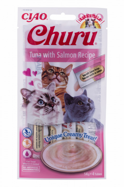 INABA Churu Thunfisch mit Lachs - Katze behandeln - 4x14 g - Fotogalerie 1