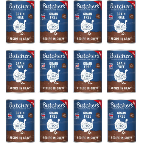 BUTCHER'S Original Recipe in gravy Kawałki z indykiem w sosie - mokra karma dla psa - 12x400g - Fotogalerie 1