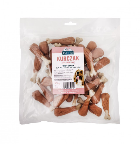 PETITTO Chicken legs - leckerli für hunde - 500g - Fotogalerie 1