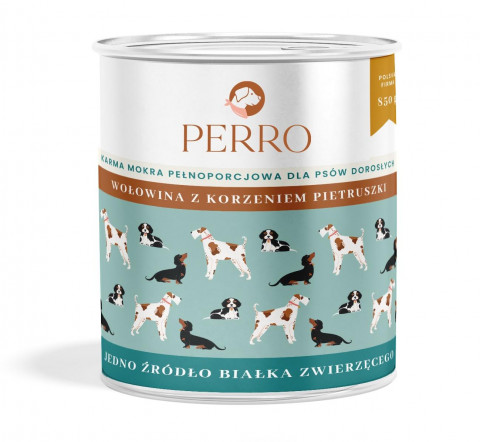 PERRO Beef with parsley root - nassfutter für Hunde - 850g - Fotogalerie 1