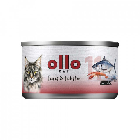 OLLO Cat nr 11 Tuna & Lobster in broth - nassfutter für Katzen - 70g - Fotogalerie 1
