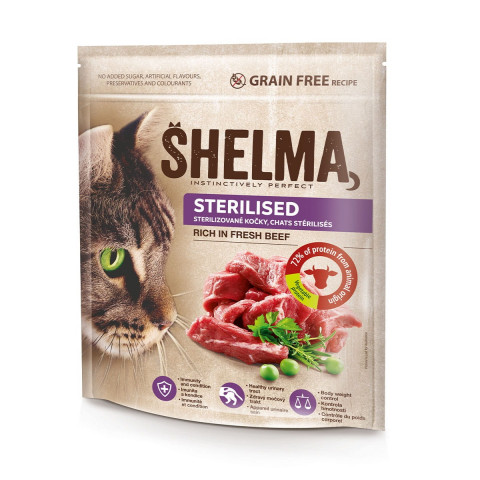 SHELMA Sterilised and Indoor Mix 3 Geschmacksrichtungen - Katzentrockenfutter - 6x750g - Fotogalerie 3