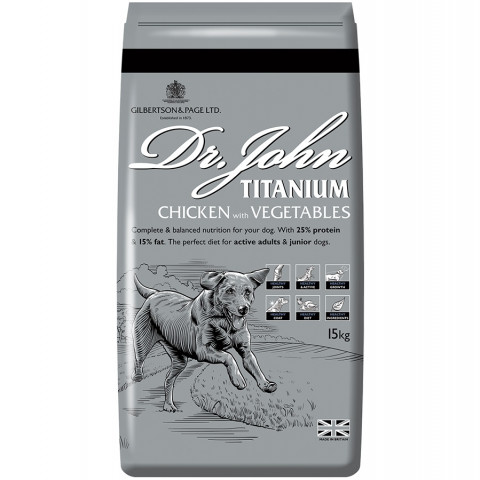 DR JOHN Titanium Chicken - trockenfutter für Hunde - 15kg - Fotogalerie 1