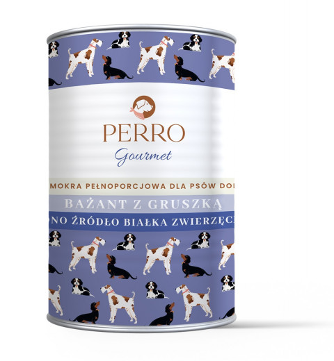 PERRO Gourmet Pheasant with pear - nassfutter für Hunde - 400g - Fotogalerie 1