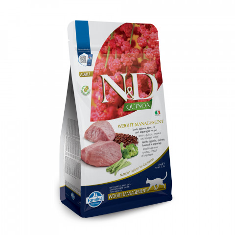 FARMINA N&D Quinoa Weight Management Lamb&Broccoli - Trockenfutter für Katzen - 5 kg - Fotogalerie 13