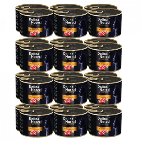 DOLINA NOTECI Premium Reich an Ente - Nassfutter für Katzen - 24x185g - Fotogalerie 1