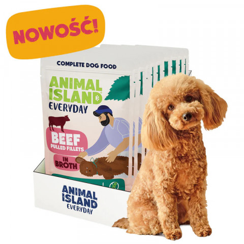 ANIMAL ISLAND Beef Fillets in broth - Nassfutter für Hunde - 10x150g - Fotogalerie 3