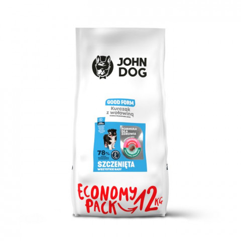 JOHN DOG Good Form Puppy Chicken with beef - Trockenfutter für Hunde - 12 kg - Fotogalerie 1