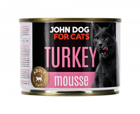 JOHN DOG For cats Mousse Turkey - nassfutter für Katzen - 200g - Fotogalerie 2