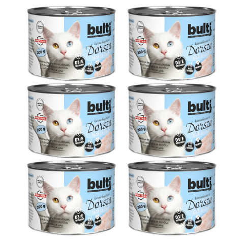 BULTI Rich in cod - nassfutter für Katzen - 6x200g - Fotogalerie 1