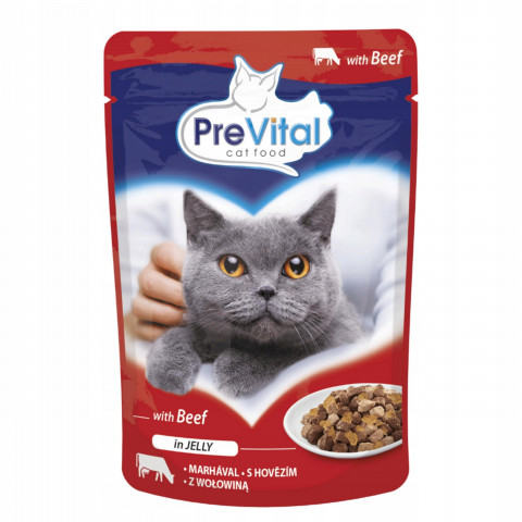PREVITAL Beef in jelly - nassfutter für Katzen - 100g - Fotogalerie 1